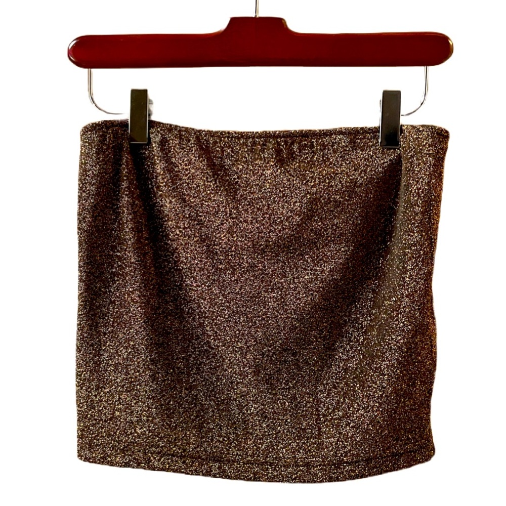 Shimmery Copper Tube Top